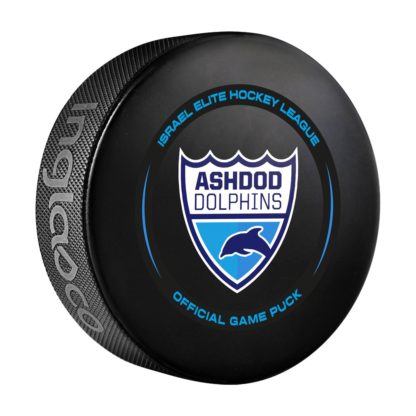 Ashdod Dolphins Official Game Puck